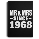 56th Anniversary Mr & Mrs Since 1968 - Canvas Portrait