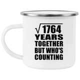 42nd Anniversary Square Root of 1764 Years Who's Counting - 12oz Camping Mug