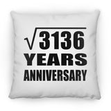 56th Anniversary Square Root of 3136 Years Anniversary - Throw Pillow