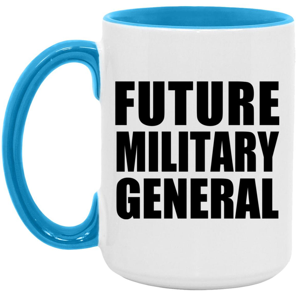 Future Military General - 15oz Accent Mug Blue