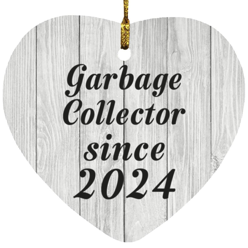 Garbage Collector Since 2024 - Heart Ornament F