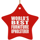 World's Best Furniture Upholsterer - Star Ornament