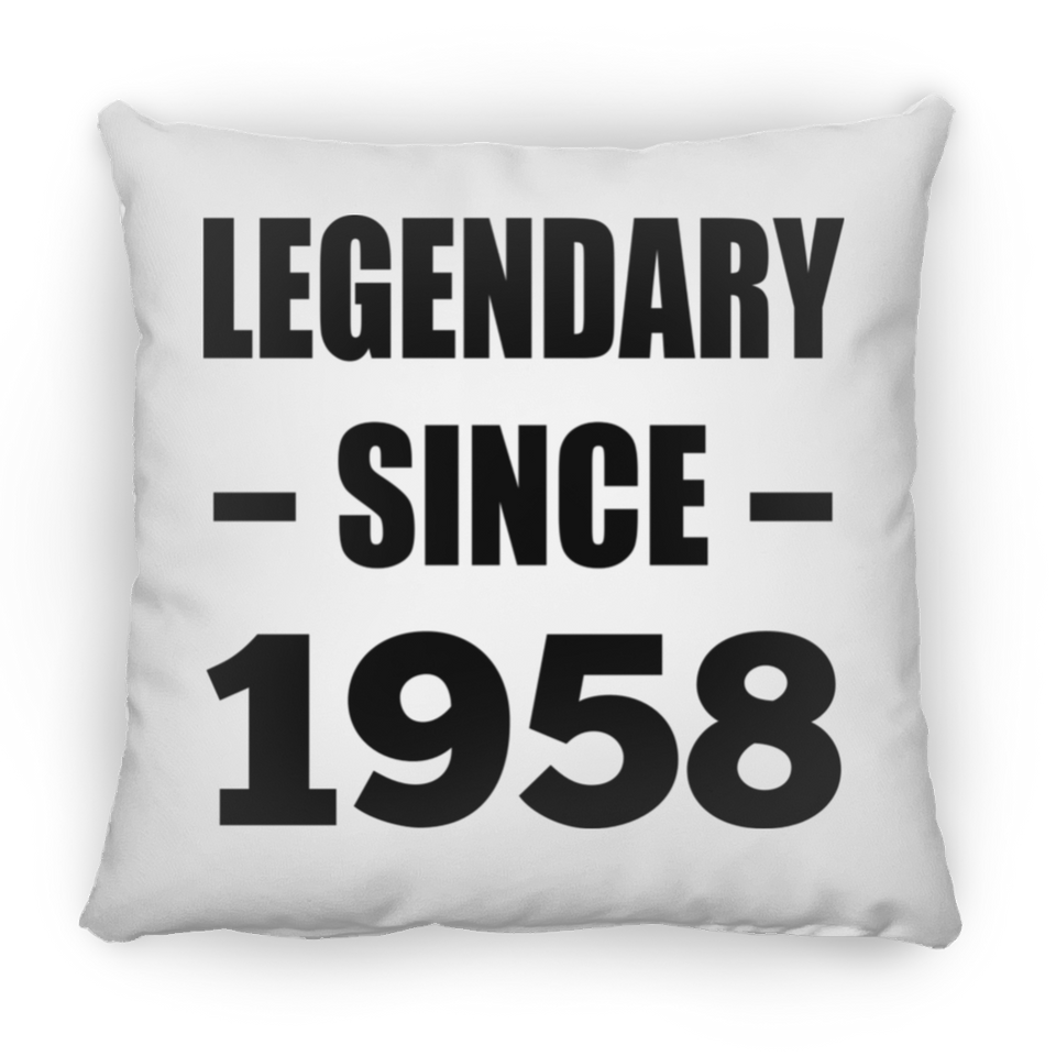 66th Birthday Legendary Since 1958 - Throw Pillow