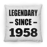 66th Birthday Legendary Since 1958 - Throw Pillow