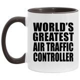 World's Greatest Air Traffic Controller - 11oz Accent Mug Black
