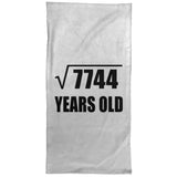 88th Birthday Square Root of 7744 Years Old - Hand Towel