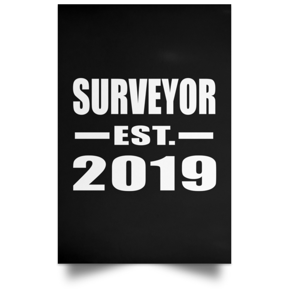 Surveyor Established EST. 2019 - Poster Portrait