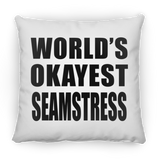 World's Okayest Seamstress - Throw Pillow