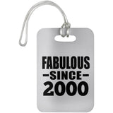 24th Birthday Fabulous Since 2000 - Luggage Bag Tag