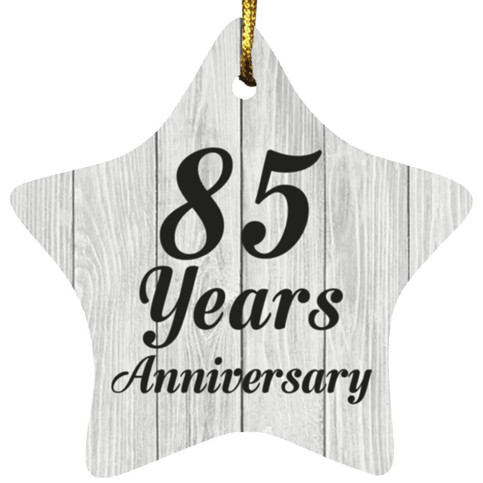85th Anniversary 85 Years Anniversary - Star Ornament F