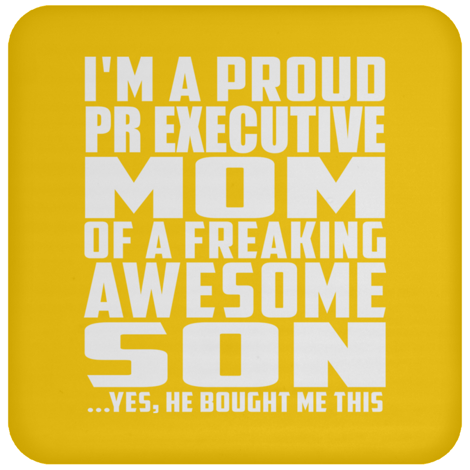 Proud Pr Executive Mom Of Awesome Son - Drink Coaster