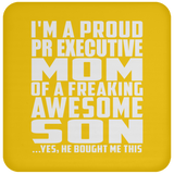 Proud Pr Executive Mom Of Awesome Son - Drink Coaster
