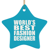 World's Best Fashion Designer - Star Ornament