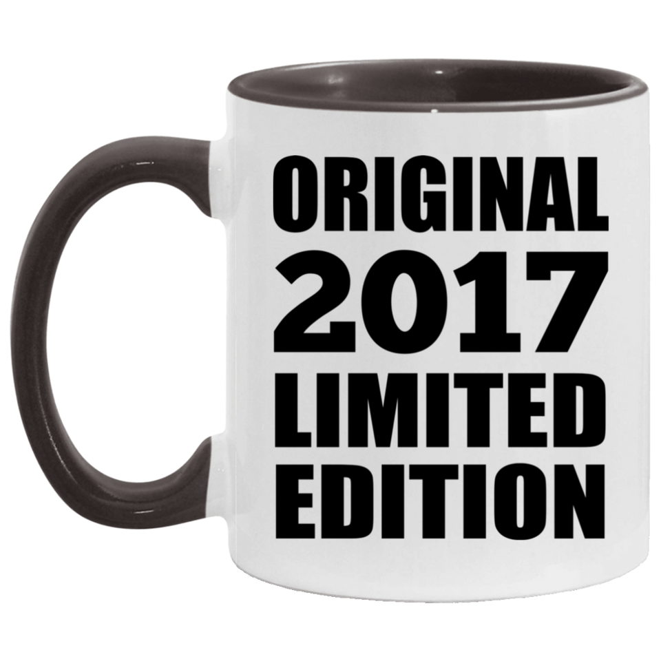 7th Birthday Original 2017 Limited Edition - 11oz Accent Mug Black
