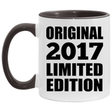 7th Birthday Original 2017 Limited Edition - 11oz Accent Mug Black