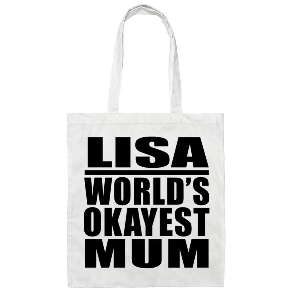 Lisa World's Okayest Mum - Tote Bag White
