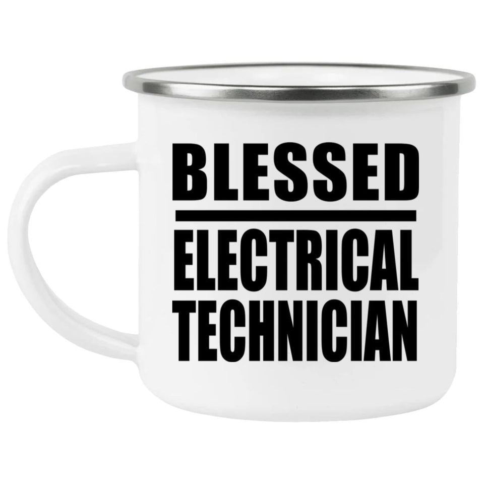 Blessed Electrical Technician - 12oz Camping Mug