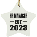 HR Manager Established EST. 2023 - Star Ornament