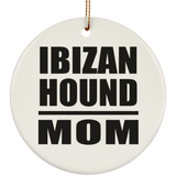 Ibizan Hound Mom - Circle Ornament