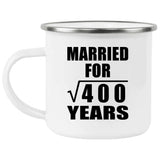 20th Anniversary Married For Square Root of 400 Years - 12oz Camping Mug