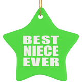 Best Niece Ever - Star Ornament