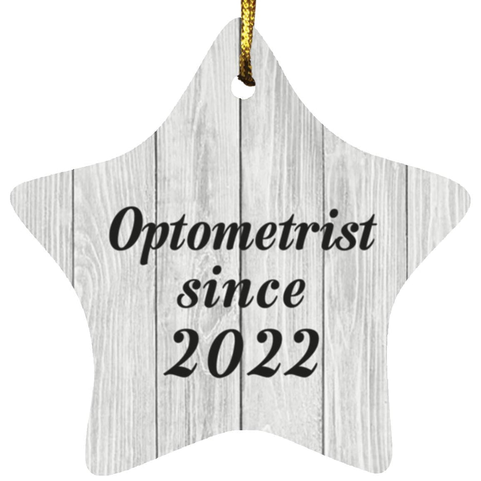 Optometrist Since 2022 - Star Ornament F