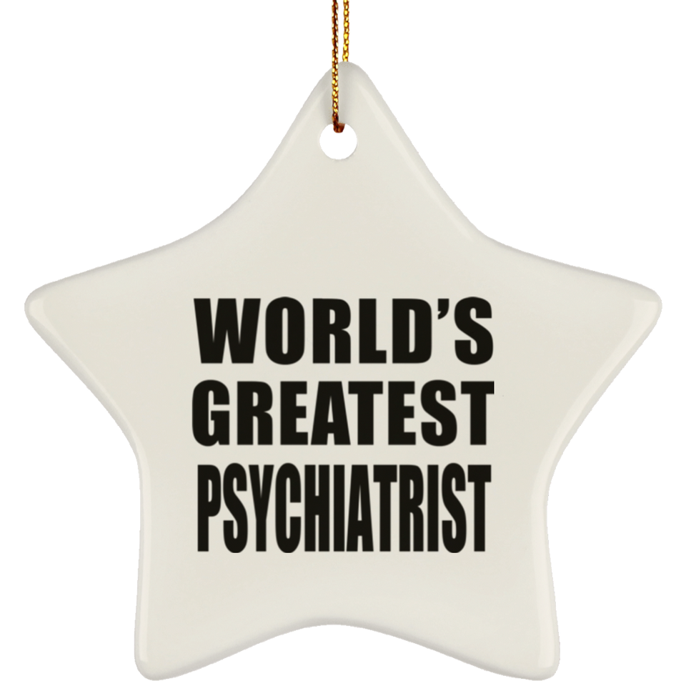 World's Greatest Psychiatrist - Star Ornament
