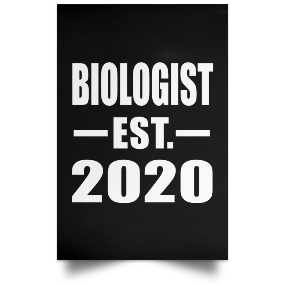 Biologist Established EST. 2020 - Poster Portrait