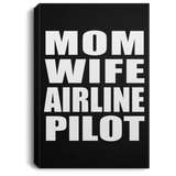 Mom Wife Airline Pilot - Canvas Portrait