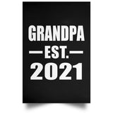 Grandpa Established EST. 2021 - Poster Portrait
