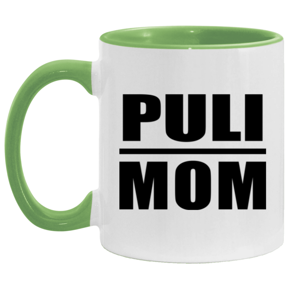 Puli Mom - 11oz Accent Mug Green