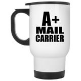 A+ Mail Carrier - White Travel Mug