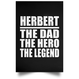 Herbert The Dad The Hero The Legend - Poster Portrait