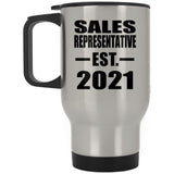 Sales Representative Established EST. 2021 - Silver Travel Mug