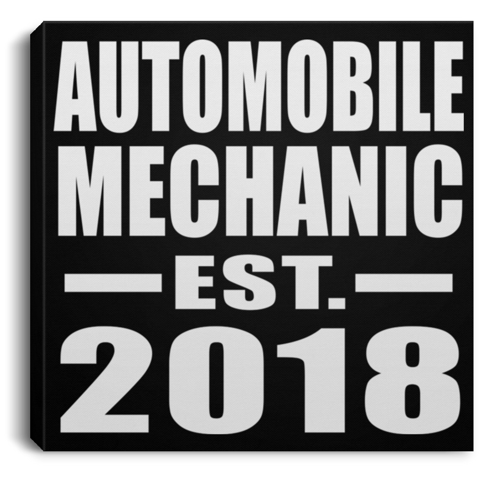 Automobile Mechanic Established EST. 2018 - Canvas Square