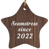 Seamstress Since 2022 - Star Ornament D