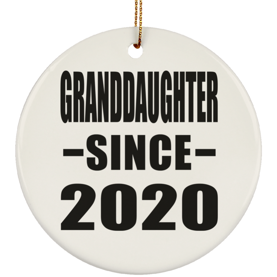 Granddaughter Since 2020 - Circle Ornament