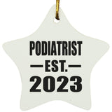 Podiatrist Established EST. 2023 - Star Ornament