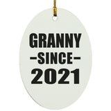 Granny Since 2021 - Oval Ornament