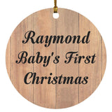 Raymond Baby's First Christmas - Circle Ornament C