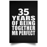 35th Anniversary 35 Years Of Being Mr Perfect - Poster Portrait