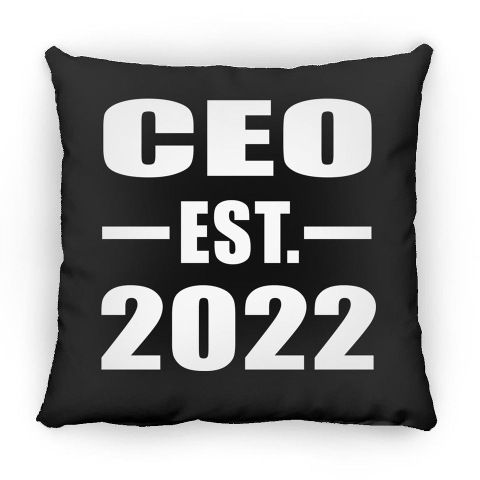 CEO Established EST. 2022 - Throw Pillow Black