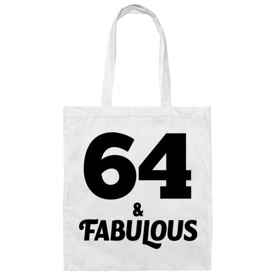 64th Birthday 64 & Fabulous - Tote Bag White