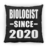 Biologist Since 2020 - Throw Pillow Black