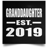Granddaughter Established EST. 2019 - Poster Square