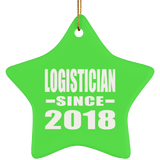 Logistician Since 2018 - Star Ornament