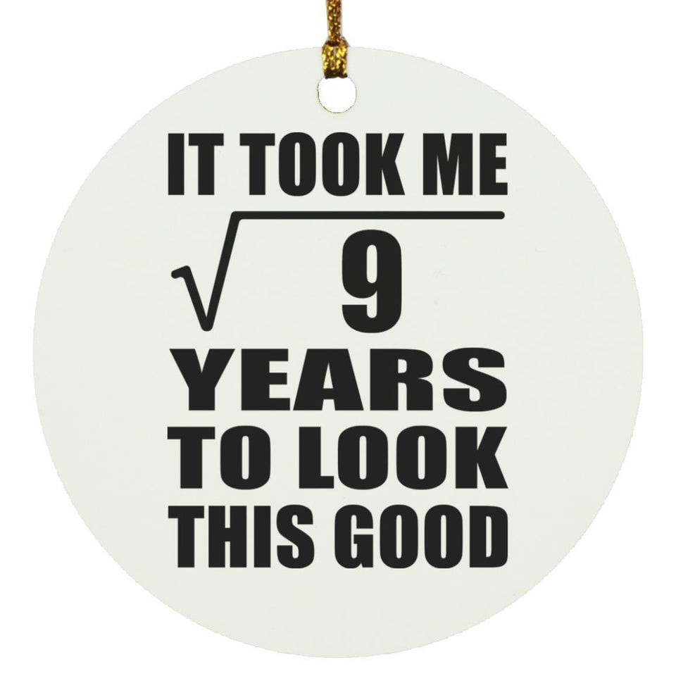 3rd Birthday Took Square Root of 9 Years To Look Good - Circle Ornament