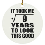3rd Birthday Took Square Root of 9 Years To Look Good - Circle Ornament