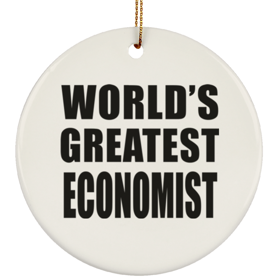 World's Greatest Economist - Circle Ornament