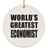 World's Greatest Economist - Circle Ornament
